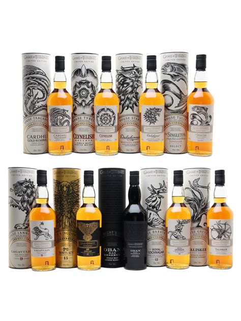 game  thrones whiskies set lot  buysell speyside whisky