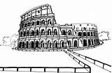 Kolosseum Pisa Italie Monumentos Colosseo Colosseum Ausmalen Toren Kleurplaten Coliseum Adulti Adultos Volwassenen Erwachsene Europa sketch template