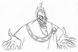 Hades Disney Coloring Pages Walt Drawings Hercules Gods Netart Drawing Cartoon Sketches Color Choose Board sketch template