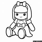 Doll Toy sketch template