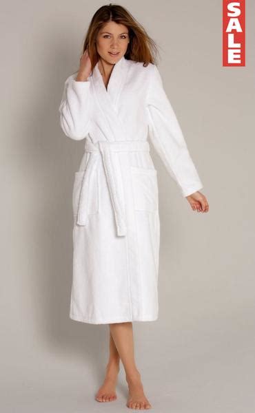 women s velour terry kimono bathrobe white