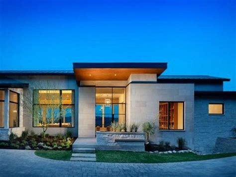inspiration modern single story home designs top inspiration