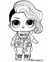 Coloring Pages Rocker Lol Surprise Doll Getdrawings sketch template