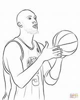 Curry Coloring Kevin Colorare Garnett Disegni Harden Durant Players Albanysinsanity Getdrawings sketch template
