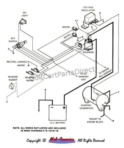 golf cart solenoid wiring diagram easy wiring
