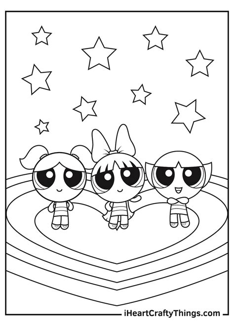 powerpuff coloring pages home design ideas