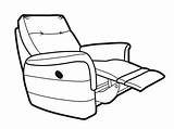 Recliner Chair Drawing Getdrawings sketch template