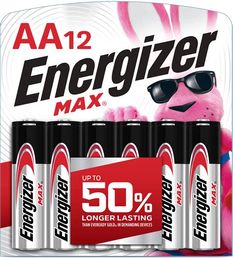 Energizer Max Aa Batteries 12 Pack Double A Alkaline Batteries