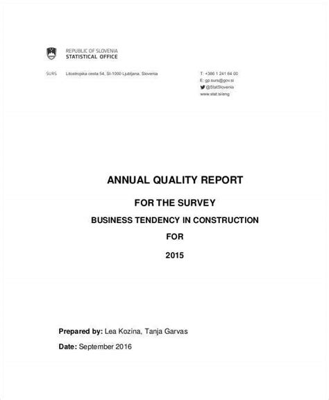 sample quality report templates  word  apple pages