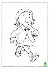 Coloring Caillou Dinokids Pages sketch template