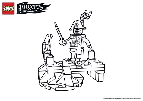 pirate lego coloring page