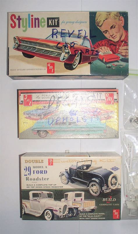 scale assorted parts model cars revell amt screws parts decals  thingery previews