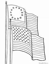 Flag Coloring American Printable Pages Teachersherpa sketch template