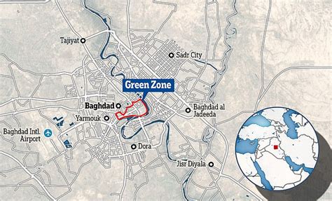 multiple rockets strike baghdad s green zone daily mail online