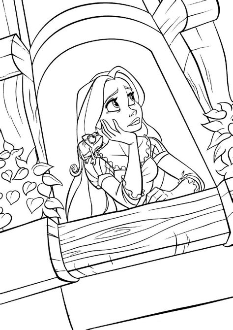tangled tower coloring pages