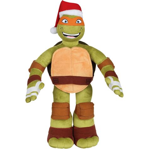 teenage mutant ninja turtles  michelangelo plush christmas greeter