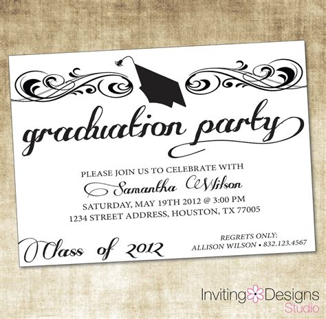 printable graduation party invitations   printable