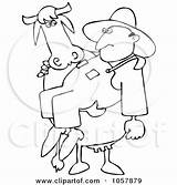Cow Farmer Carrying Outline Coloring Illustration Djart Royalty Clip Vector Clipart Heavy sketch template