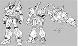 Gundam Jegan Line Gunpla Lineart Guide Collection Layman Saviour Char Counterattack sketch template