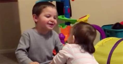 Big Brother Cheers Little Sister On In Cute Pep Talk Video