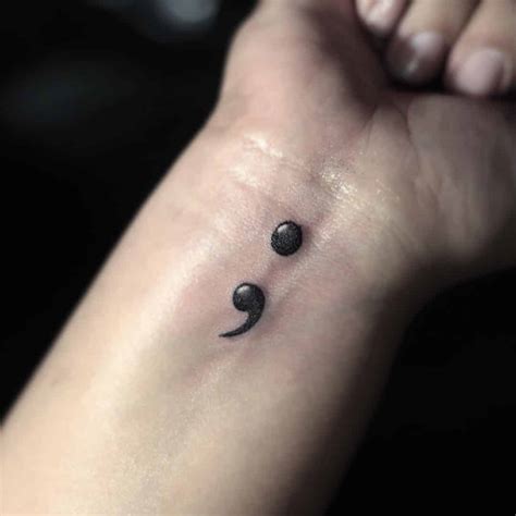 50 Semicolon Tattoos Ideas And Meaning The Semicolon Project