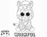 Coloring Boo Pages Unicorn Beanie Wishful Printable Kids Bettercoloring sketch template