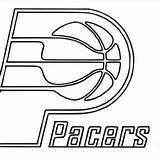 Coloring Nba Printable Pages Pacers Indiana Sheets Basketball sketch template