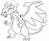 Coloring Charizard Angry Netart sketch template