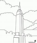 Building Empire State Coloring Pages Buildings Kids Symbols Landmarks States Skyline United Drawing Line York Color City Draw Drawings Sheets sketch template