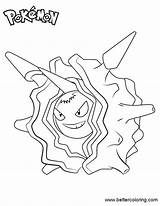 Cloyster Coloring sketch template