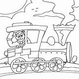 Coloring Pages Train Steam Kids Print Colouring Printable Trains Preschool Drawing Transport Tractor Prints Clipart Operating Machinist Fun Truck Kid sketch template