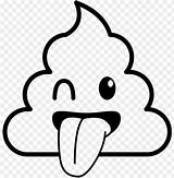 Poop Caca Tongue Sticking Toppng Licorne Attrayant sketch template