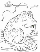 Toad Coloring Pages Frog Getcolorings sketch template