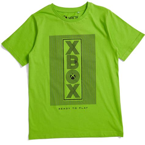 xbox boys print tee neon green big