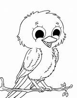 Bird Coloring Cute Pages Kids Drawing Birds Baby Owl Colouring Canary Little Easy Color Clipart Getdrawings Printable Drawings Library Print sketch template