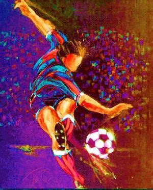 painting sports art oil painting