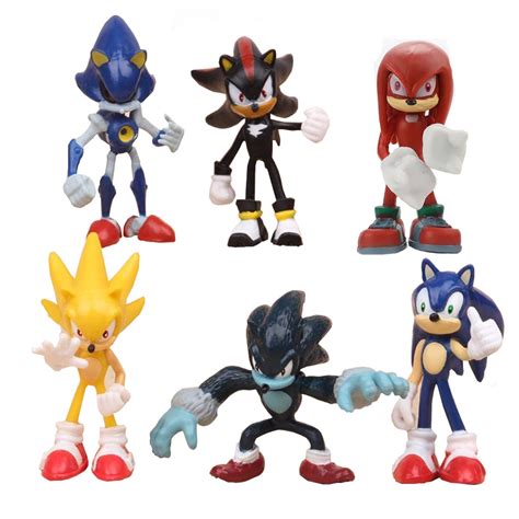 buy pcs sonic  hedgehog cake toppers figures characters set   action figure toys premium