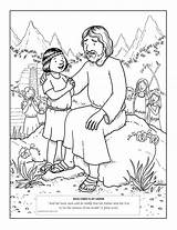 Lds Coloring Pages Jesus Mormon Book Christ Color Child Setting Reading sketch template