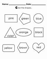 Shapes Preschool Worksheet Color Worksheets Learning Colors Printable Shape Print Coloring Kindergarten Learn While Freeprintableonline Kids Pre Printables Practice School sketch template