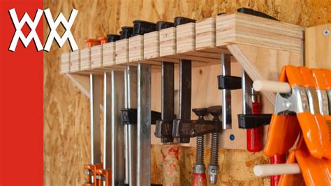 woodworking clamp storage  organization youtube