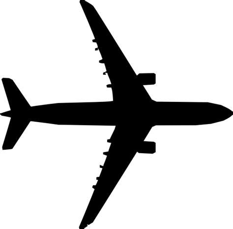 airplane top view clip art  clkercom vector clip art  royalty  public domain
