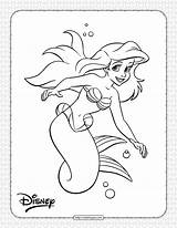 Ariel Coloringoo Flounder sketch template