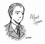 Hitler Speer sketch template
