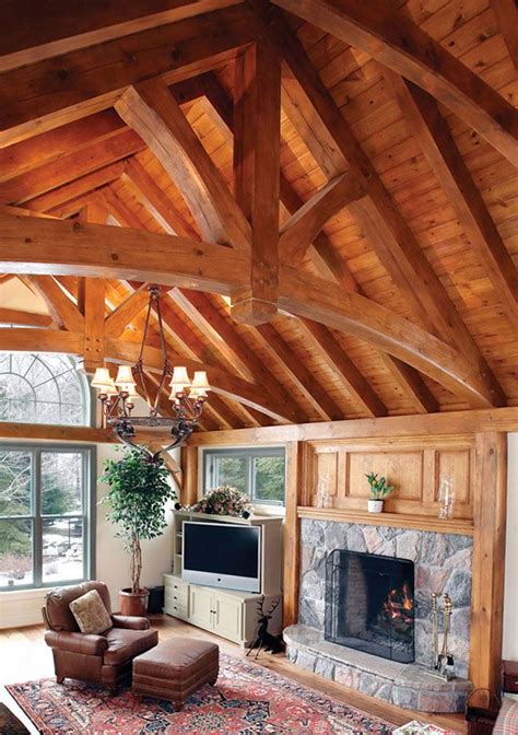 timber frame interior design normerica authentic timber frame timber frame homes timber