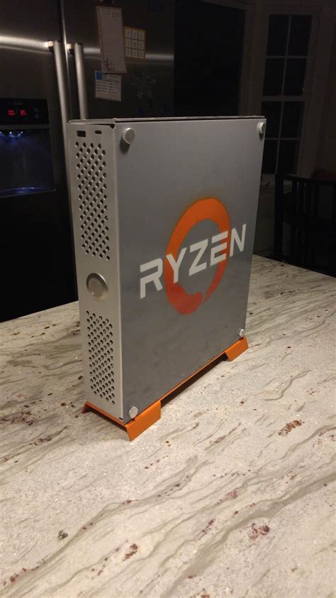 update custom ryzen mitx case prototype  ramd