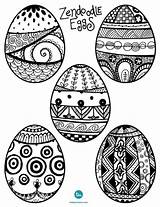 Easter Egg Coloring Zendoodle Pages Zentangle Eggs Adult Patterns Todaysmama Printables Drawings Kids Zentangles Doodle Crafts Zen Doodles Blank Designs sketch template