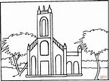 Abbaye Clipart Town Synagogue Coloring Abbey Coloriage Pages La Clipground Ville Template sketch template