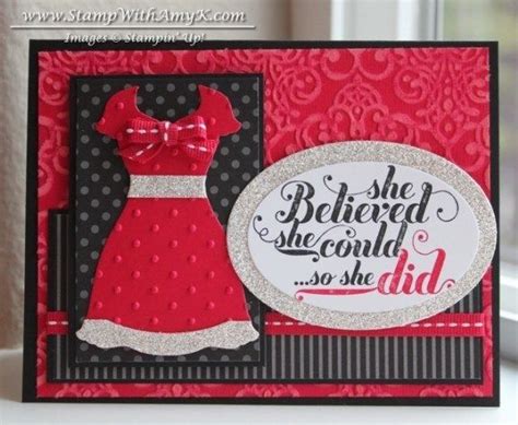 dressed     red dress cards handmade greeting cards