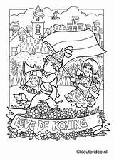 Koningsdag Kleurplaten Kleuters Groep Kleuteridee Horsthuis Rommelmarkt Kroon Downloaden Bord Uitprinten sketch template