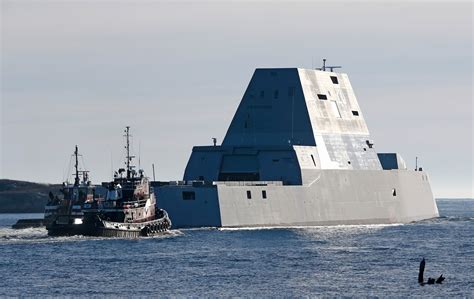 The Navy’s New Futuristic Destroyer Zumwalt Is Finally At Sea A Lot